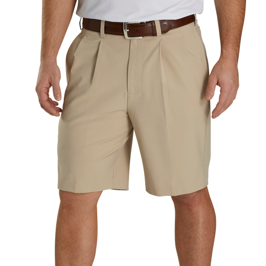 Pleated 9.5&quot; Inseam Short